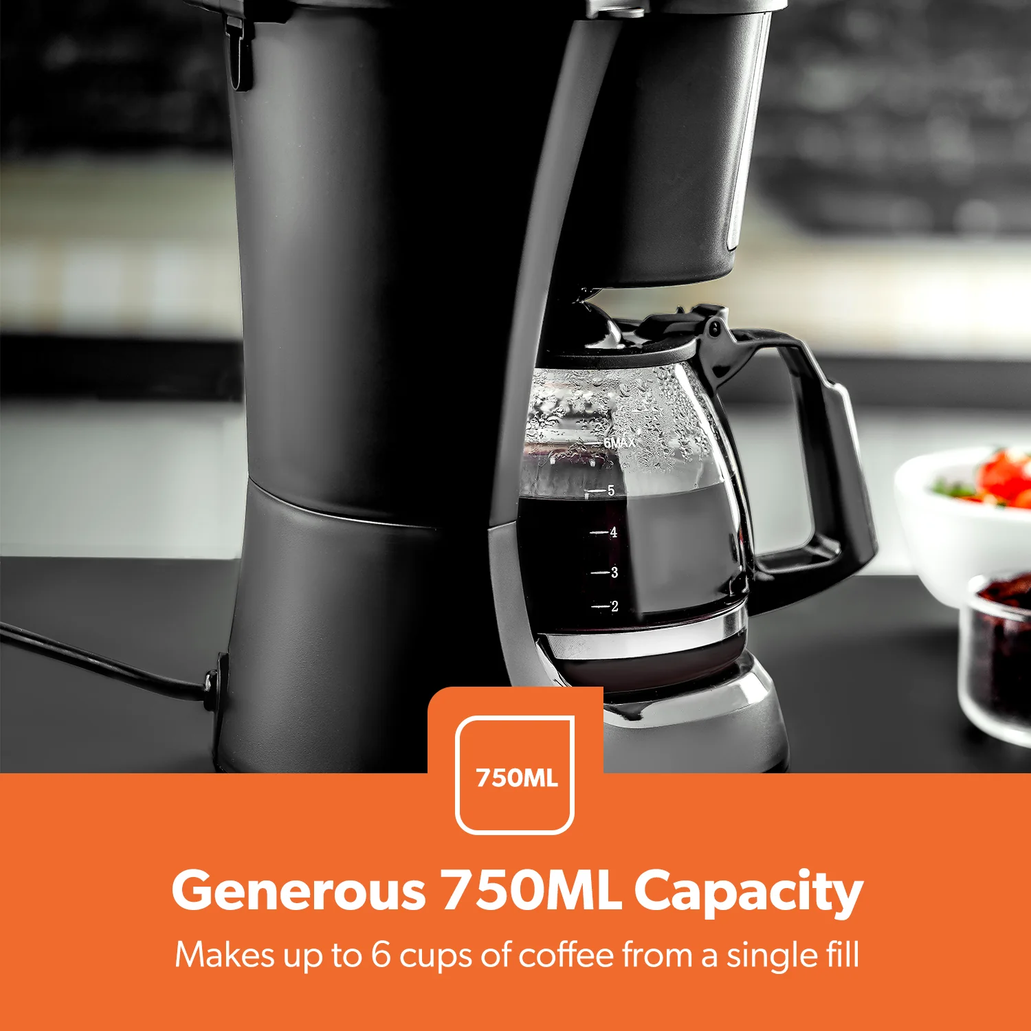 0.75L Fast Brewing Anti-Drip Countertop Filter Coffee Machine - Image 6