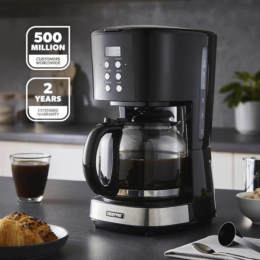 1.5L Filter Coffee Machine, 1.7L Electric Kettle & 2-Slice Toaster Set - Image 2