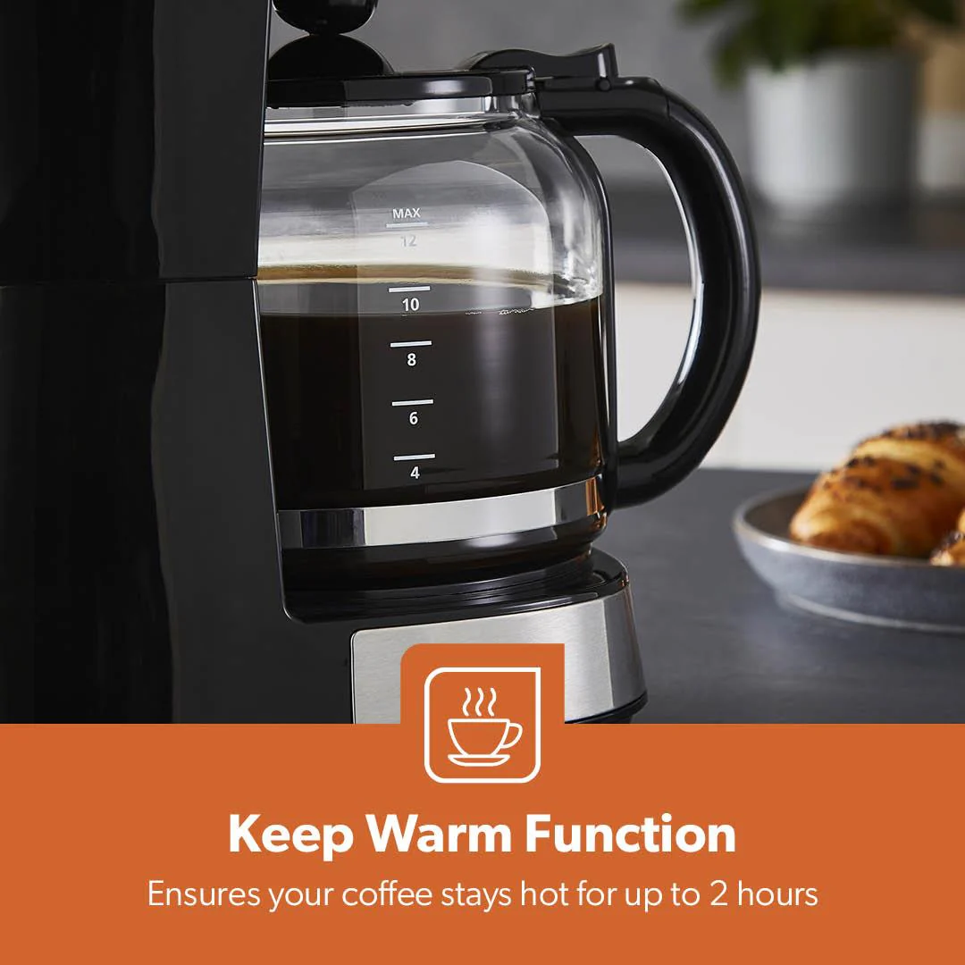 1.5L Filter Coffee Machine & 2-Slice Toaster Combo Set - Image 3