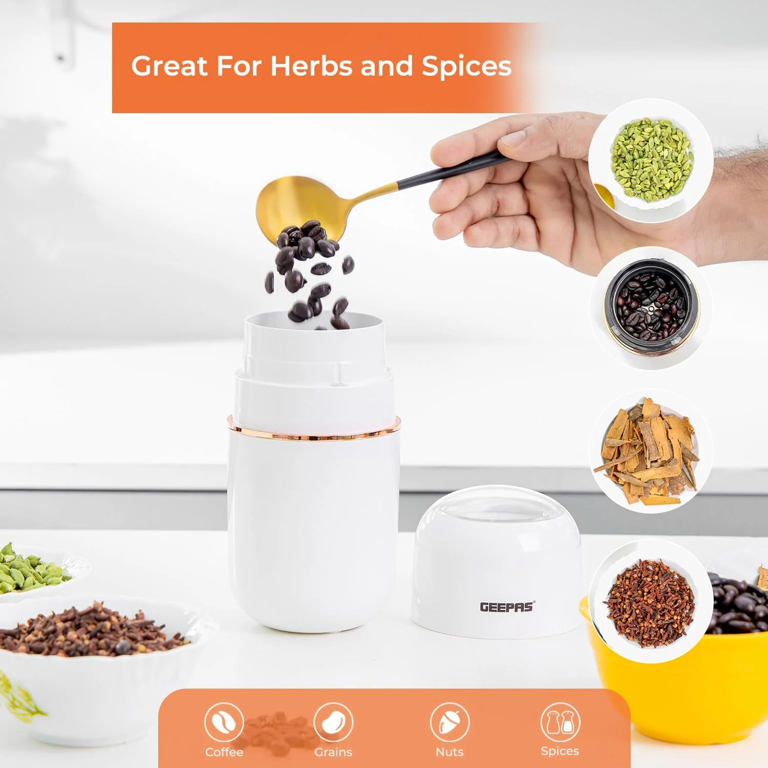 1.5L Filter Coffee Machine & 80g Capsule Coffee Grinder Bundle - Image 6