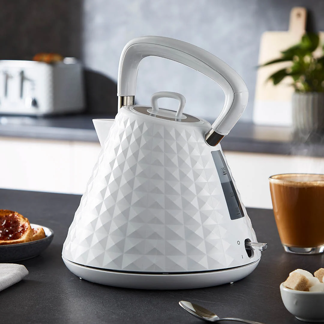 1.5L White Pyramid STRIX Rapid Boil Electric Kettle - Image 4