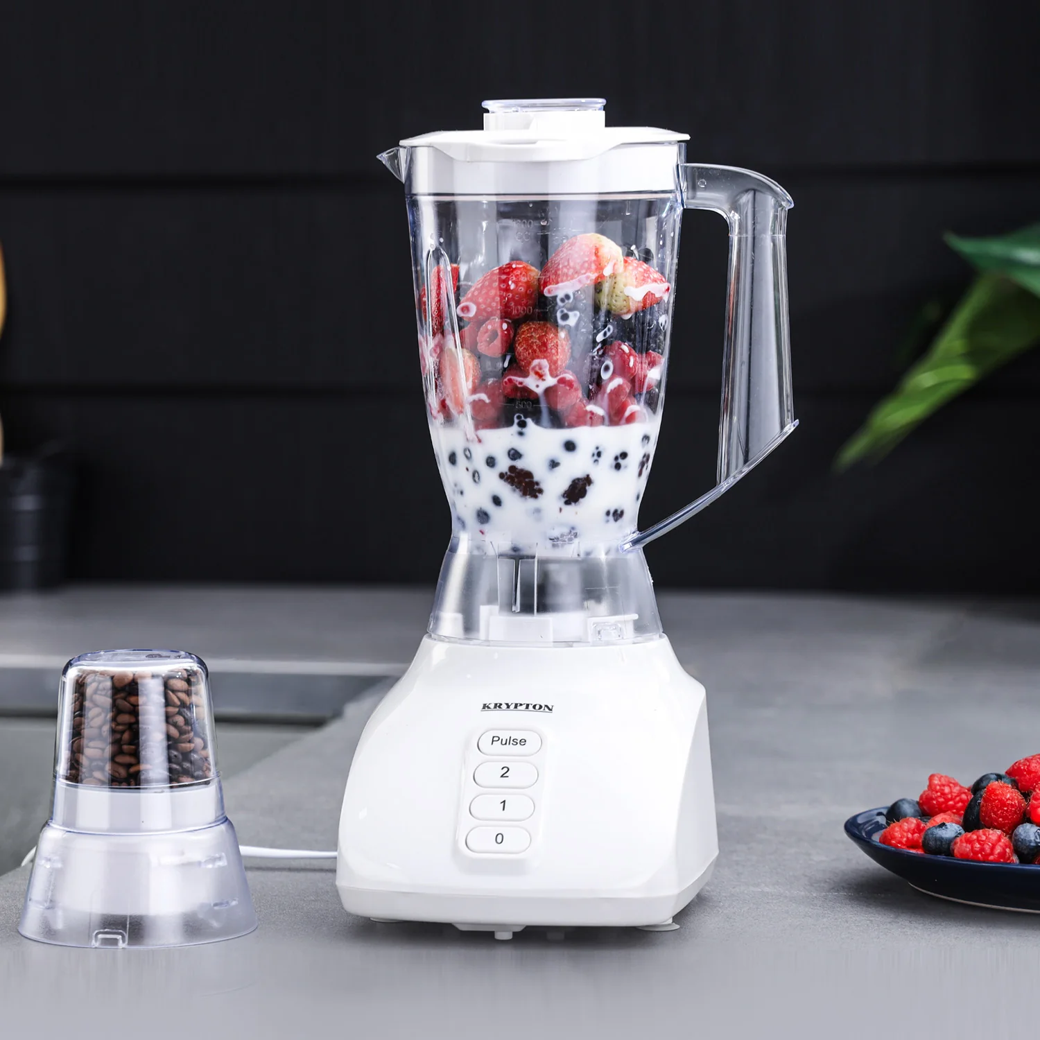 1.6L Food Jug Blender & Smoothie Maker With Spice Grinder 650W - Image 2