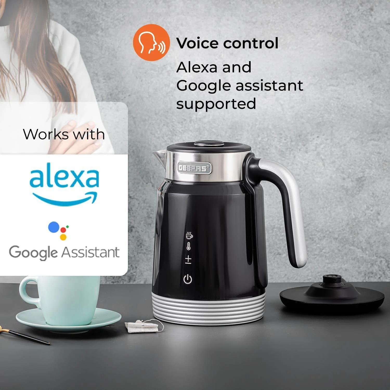 1.7L Alexa Smart Kettle & 4-Slice Toaster Combo Set - Image 4