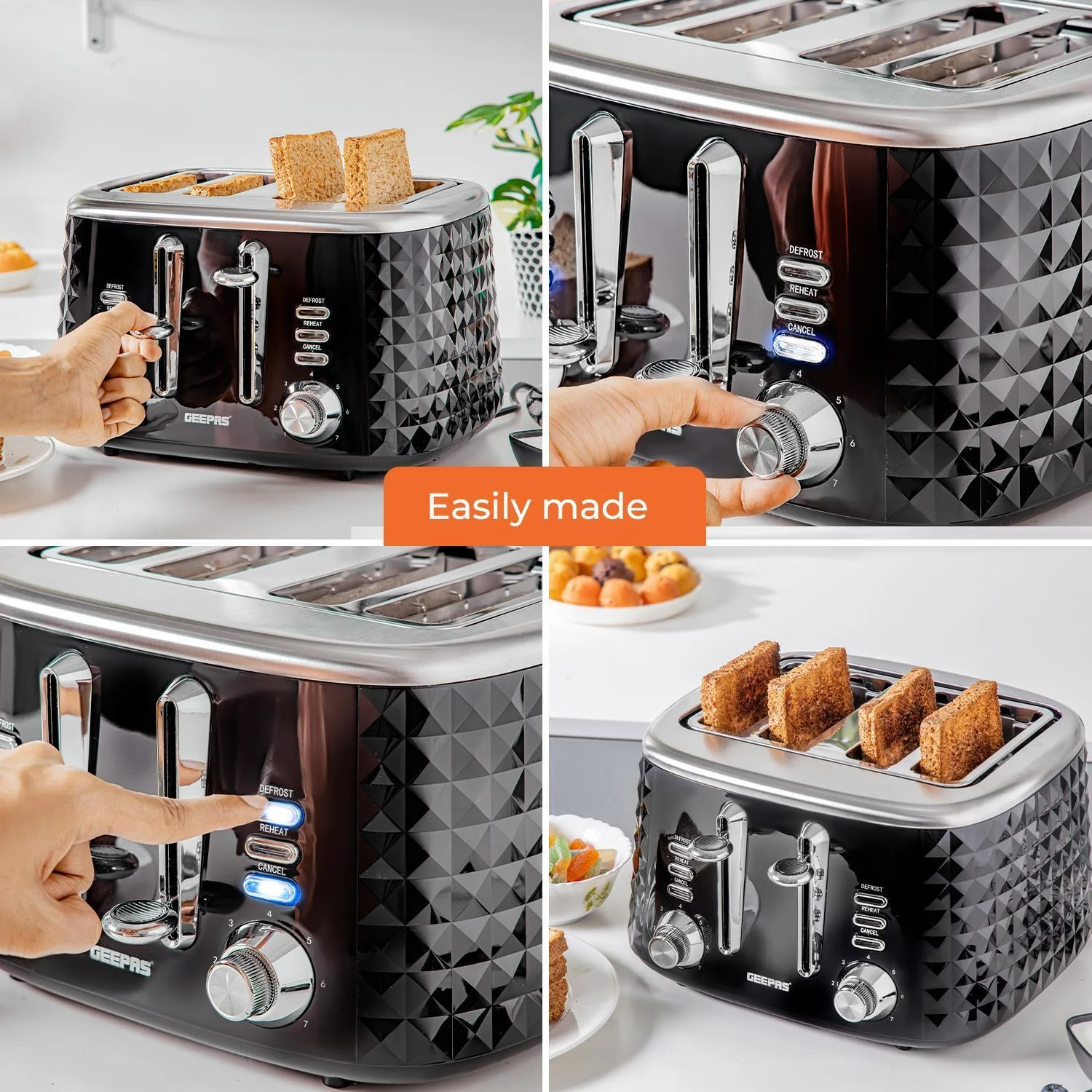 1.7L Alexa Smart Kettle & 4-Slice Toaster Combo Set - Image 5