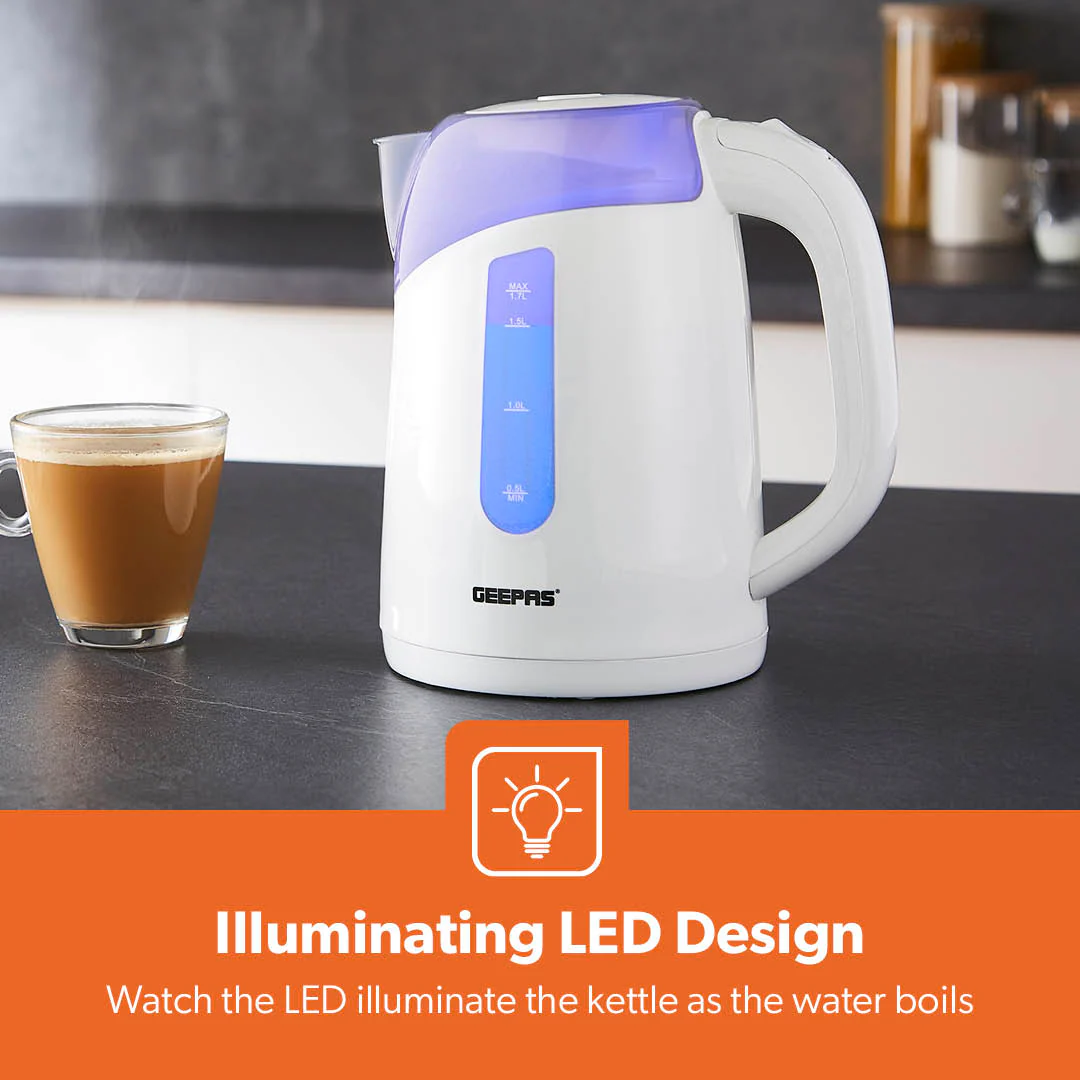 1.7L LED Illuminating Electric Jug Kettle 2200W - Image 3