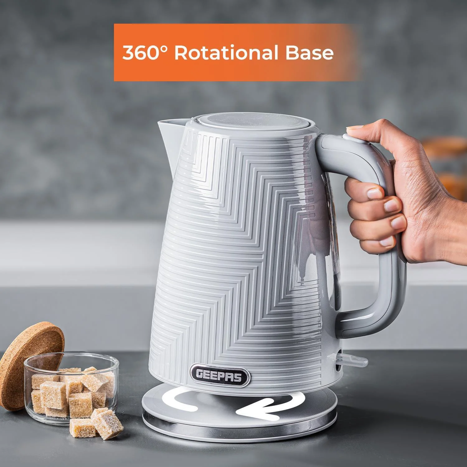 1.7L OPUS Cordless Kettle and Toaster Set in Elegant Grey - Image 5