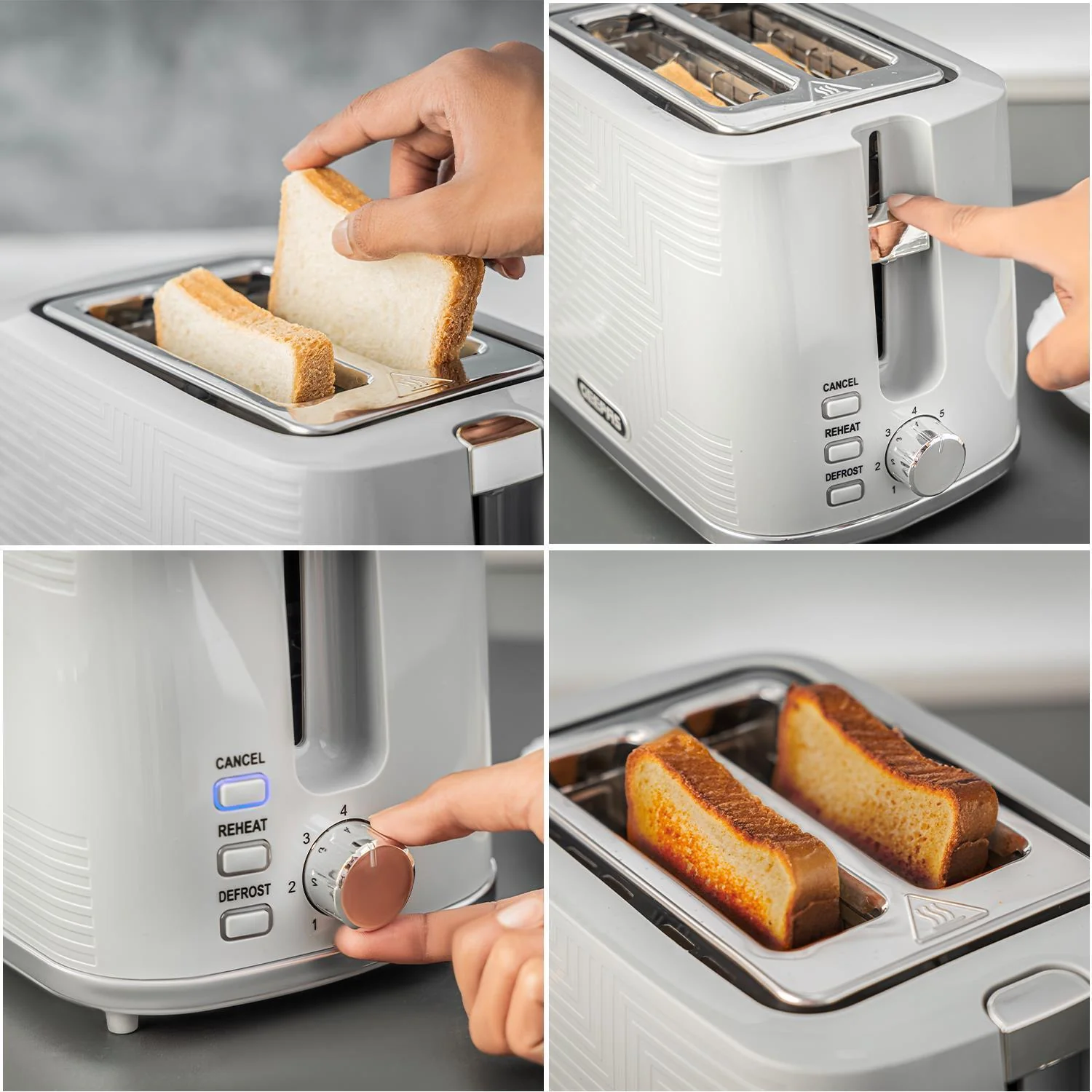 1.7L OPUS Cordless Kettle and Toaster Set in Elegant Grey - Image 6