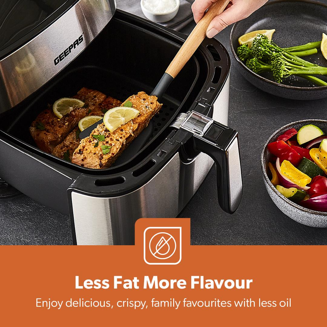 1.7L Electric Kettle 2 Slice Bread Toaster & 7.5L Air Fryer Kitchen Set - Image 10