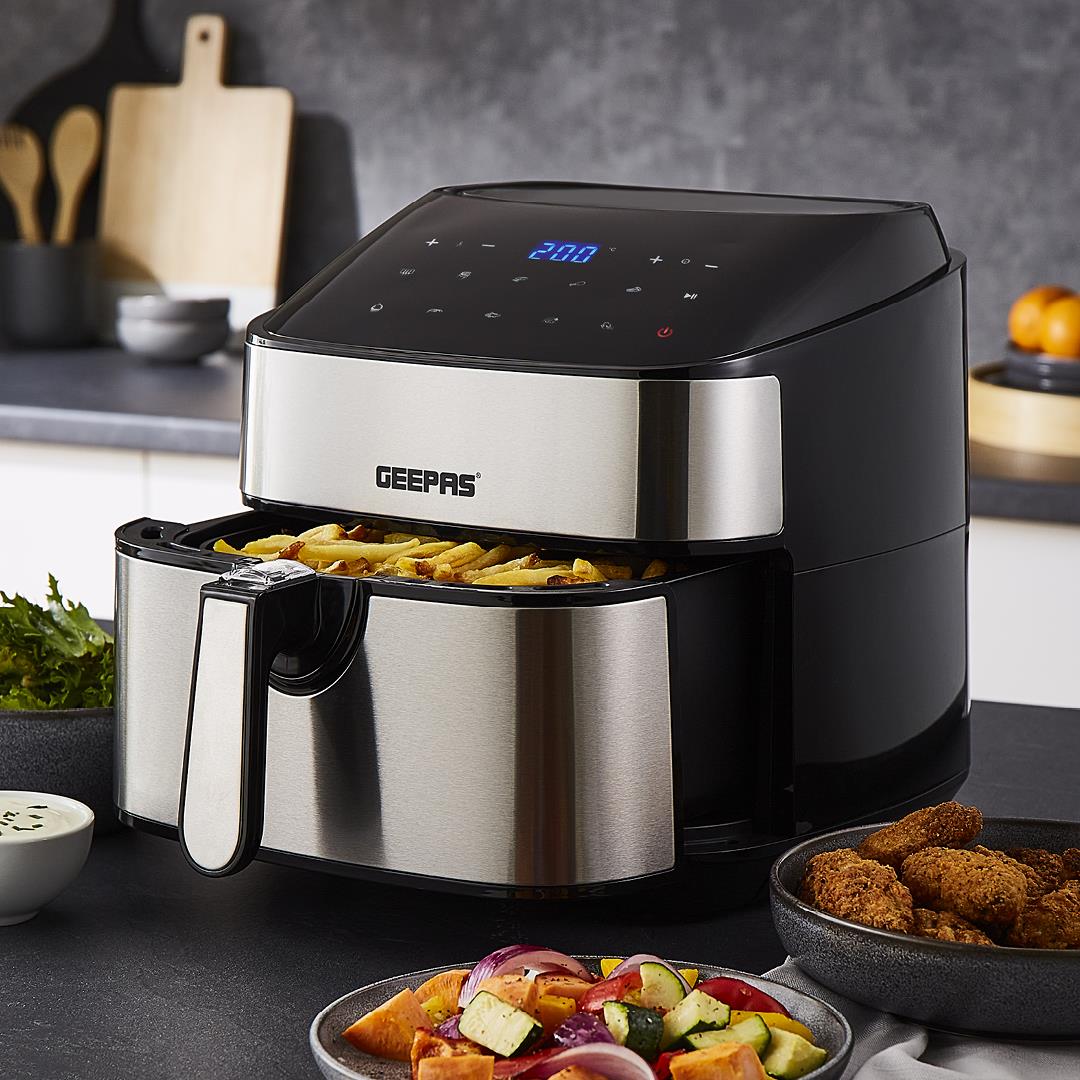 1.7L Electric Kettle 2 Slice Bread Toaster & 7.5L Air Fryer Kitchen Set - Image 3