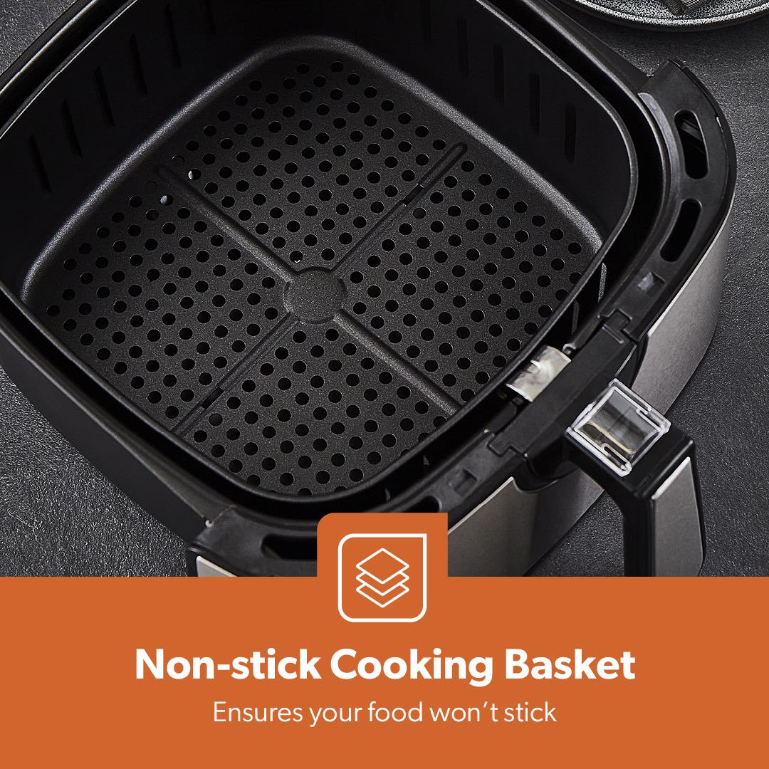 1.7L Electric Kettle 2 Slice Bread Toaster & 7.5L Air Fryer Kitchen Set - Image 9