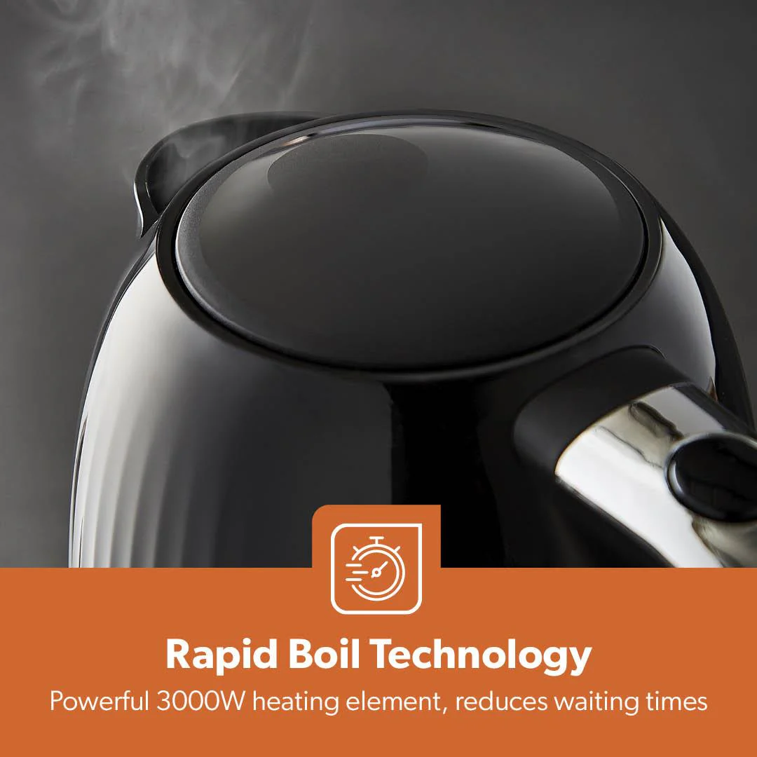 1.7L 'Fluted' Cordless Rapid Boil Electric Kettle 3000W - Image 7