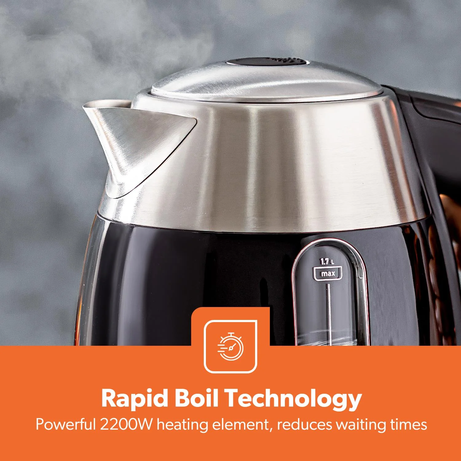 1.7L Illuminating Electric Kettle & 2 Slice Bread Toaster Combo Set - Image 10
