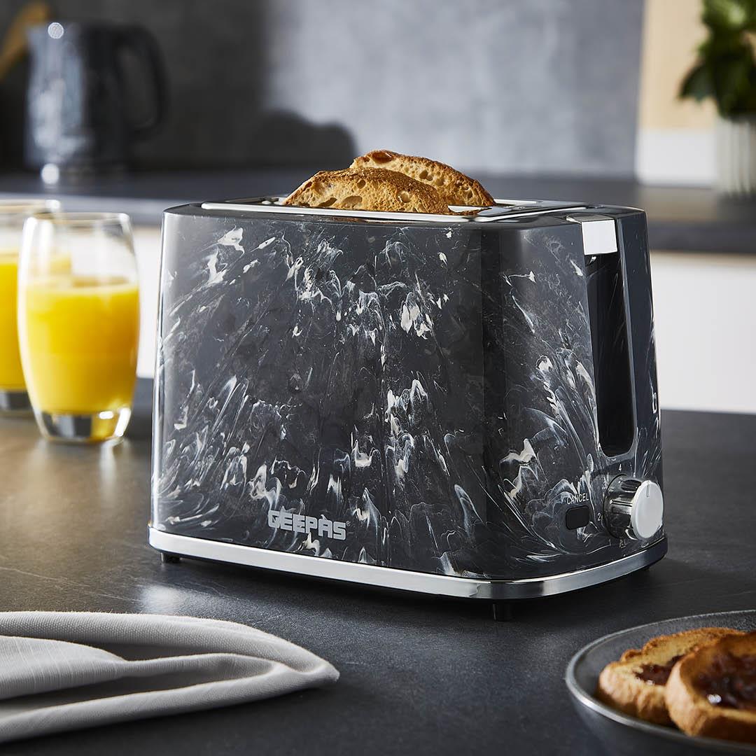 1.7L Illuminating Electric Kettle 2 Slice Bread Toaster & Microwave Set - Image 9