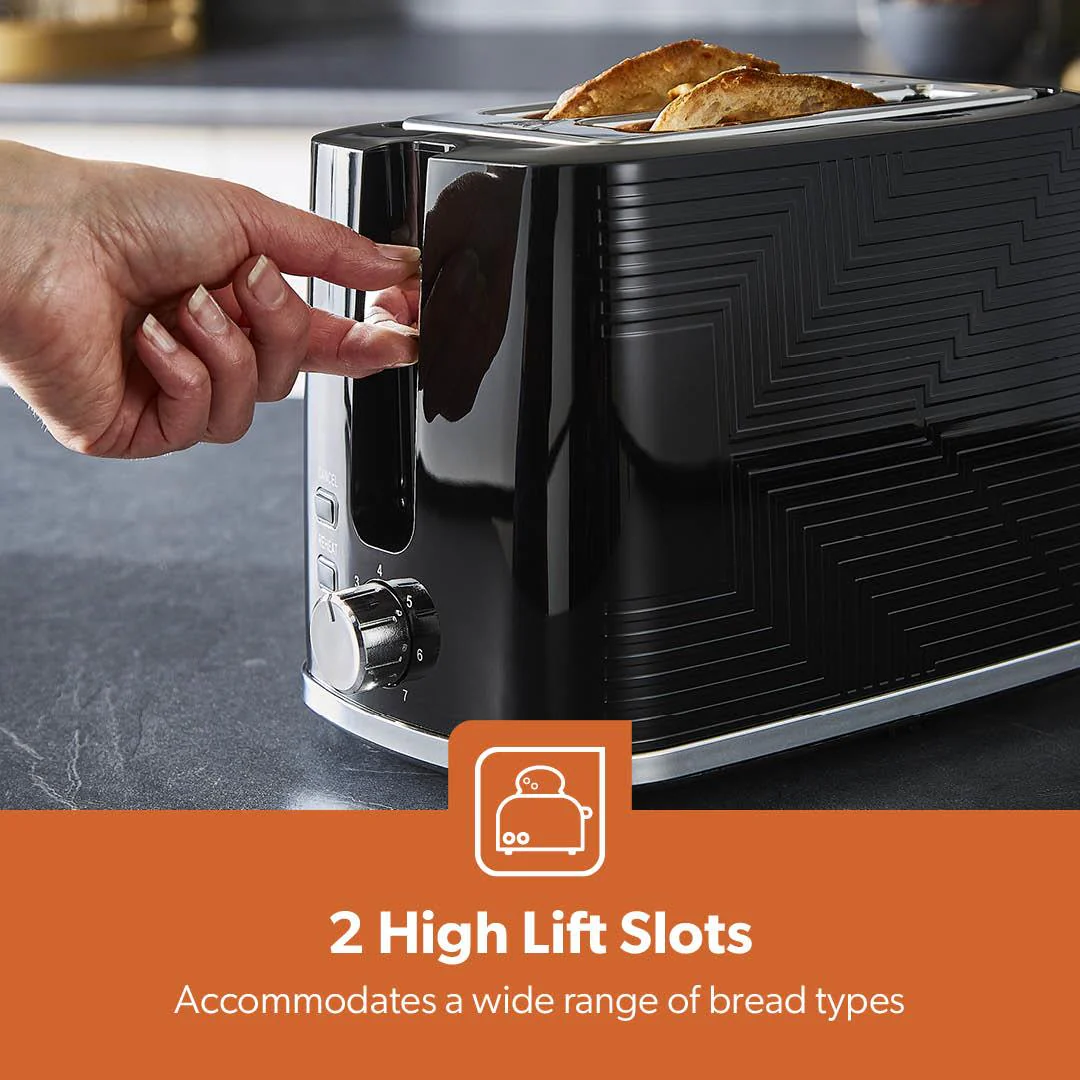 1.7L Illuminating Electric Kettle, 2-Slice Toaster & Microwave Set - Image 6
