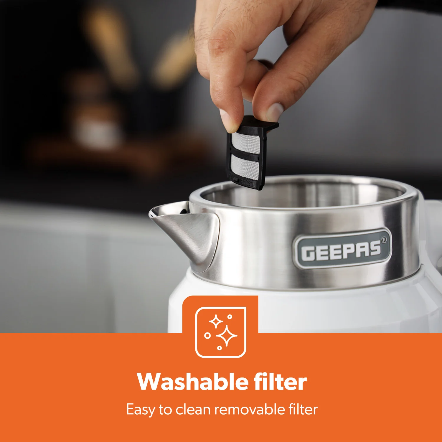 1.7L Stainless Steel Smart Kettle With Alexa Voice Control, White - Image 7