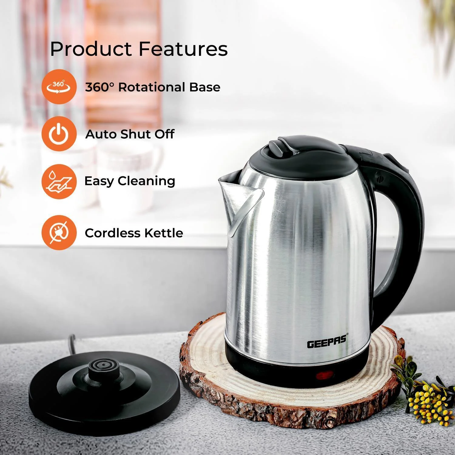 1.8L Kettle, 2 Slice Toaster & 20L Microwave Appliance Bundle - Image 3