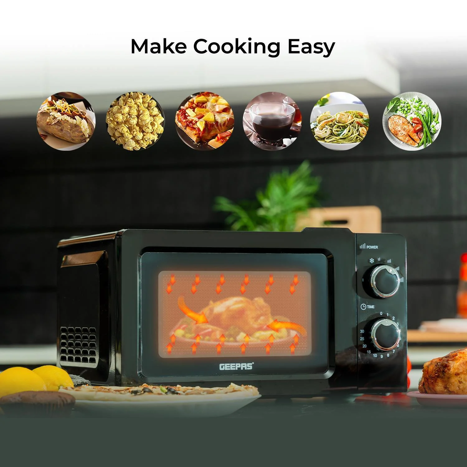 1.8L Kettle, 2 Slice Toaster & 20L Microwave Appliance Bundle - Image 5
