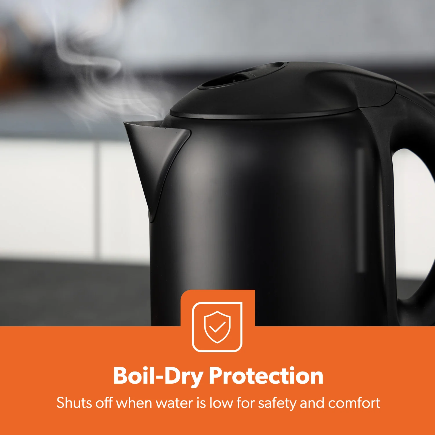 1.8L Matte Black Stainless Steel Electric Kettle 1800W - Image 7