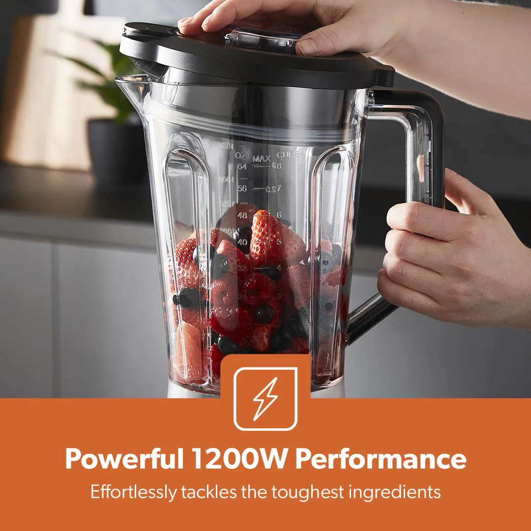 1.8L Quad-Blade 1200W Stand Blender With Variable Speed & Pulse - Image 6