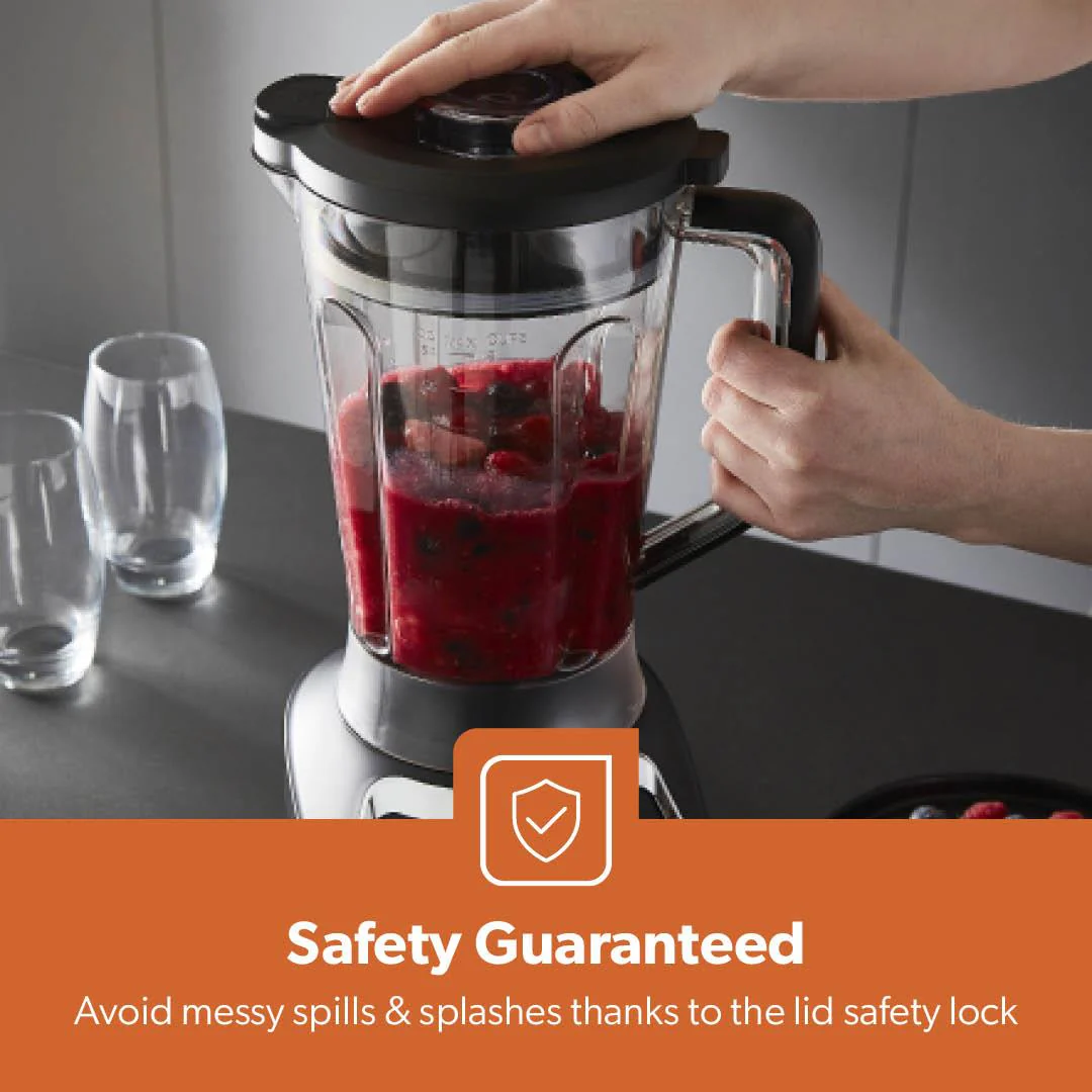 1.8L Quad-Blade 1200W Stand Blender With Variable Speed & Pulse - Image 7