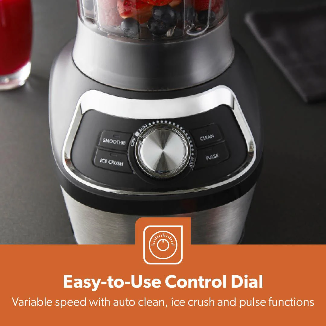 1.8L Quad-Blade 1200W Stand Blender With Variable Speed & Pulse - Image 9
