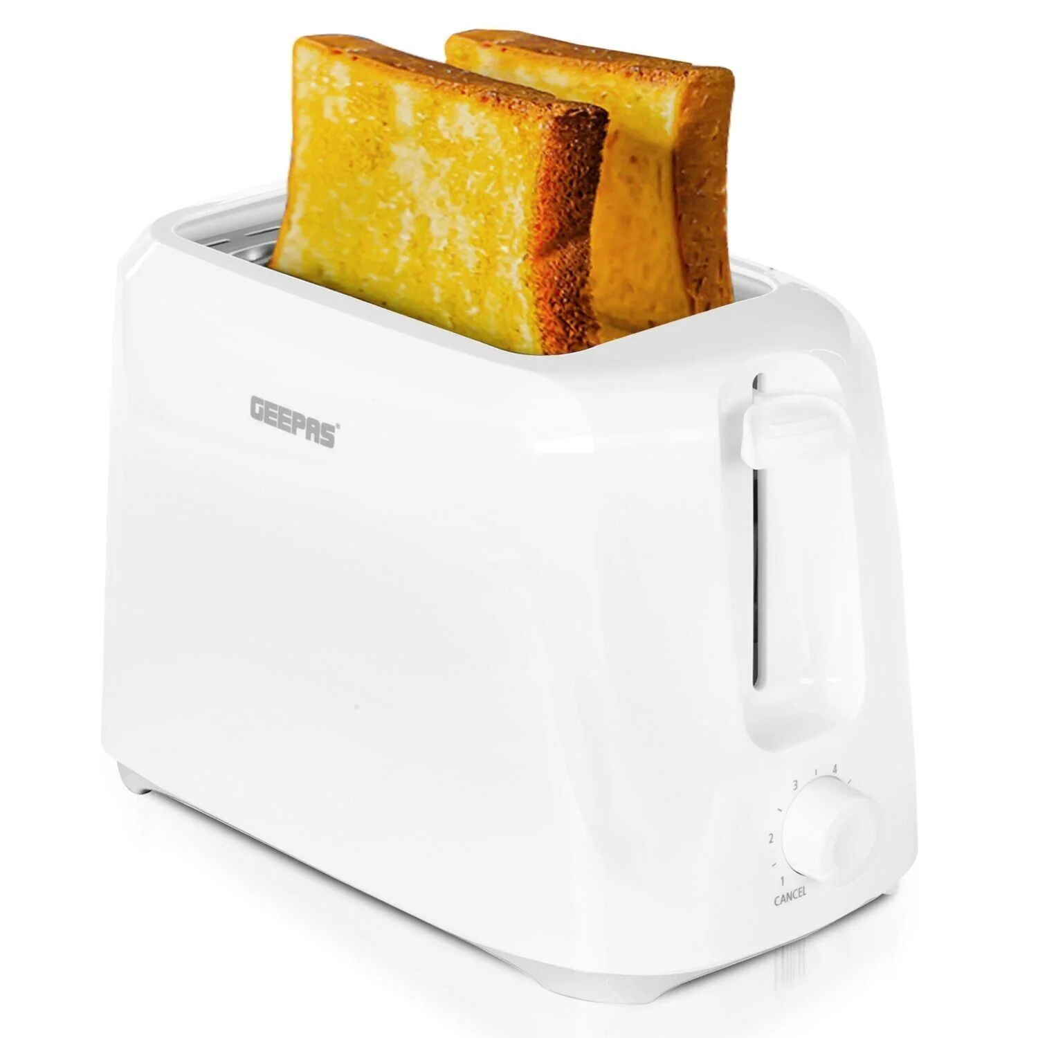 1.8L White Glass Kettle and White Two-Slice Toaster Set - Image 4