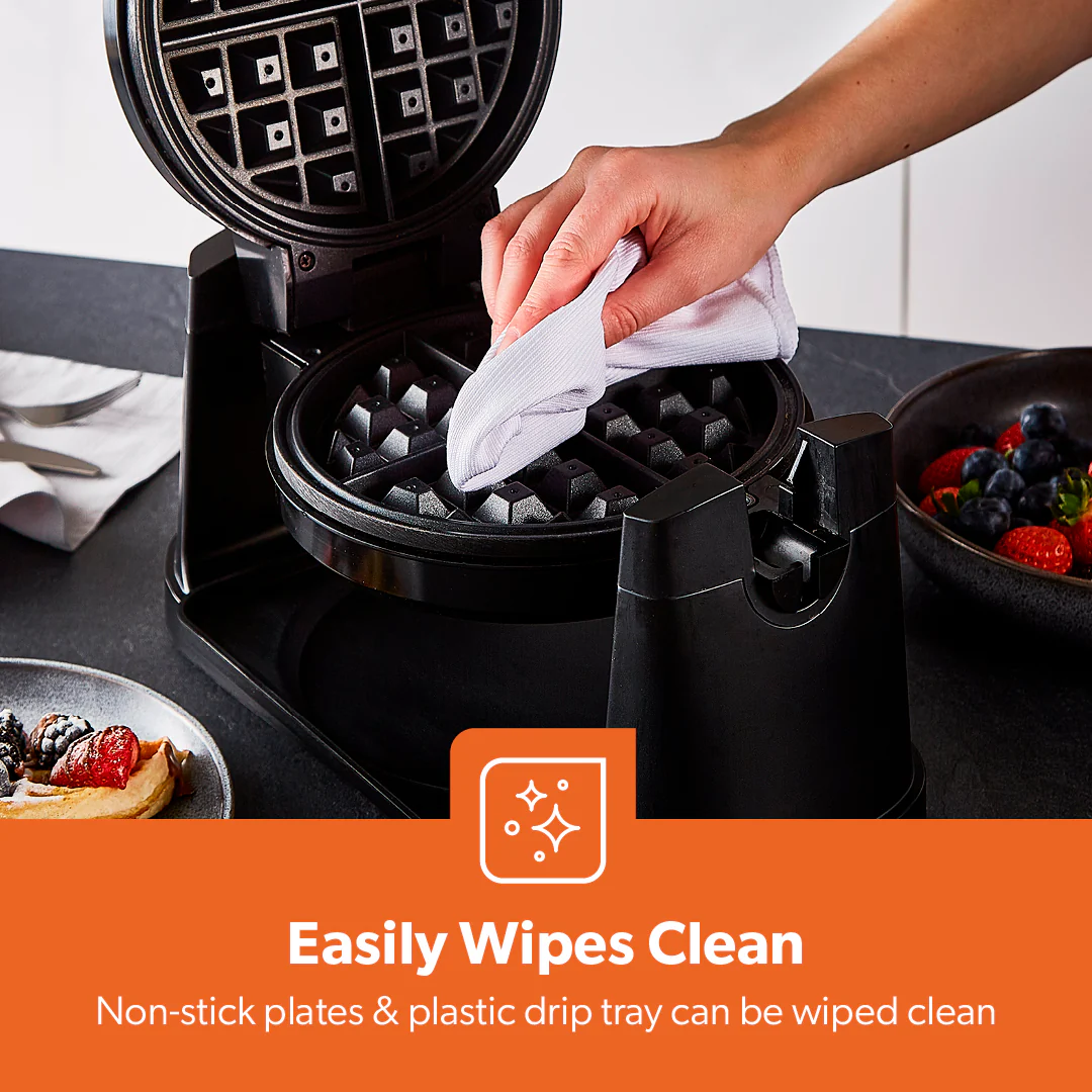4 Slice Rotating Waffle Maker With Non-Stick Plates - Image 7
