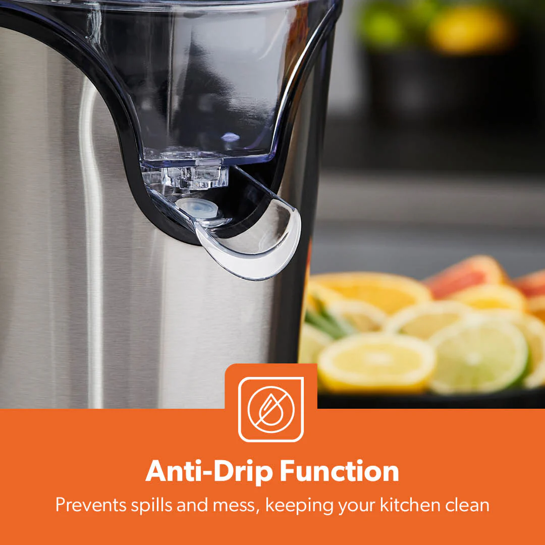 100W Silver Electric Juice Maker & Citrus Squeezer - Image 10