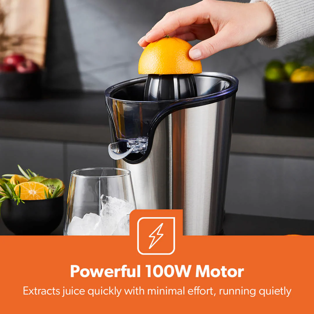 100W Silver Electric Juice Maker & Citrus Squeezer - Image 3