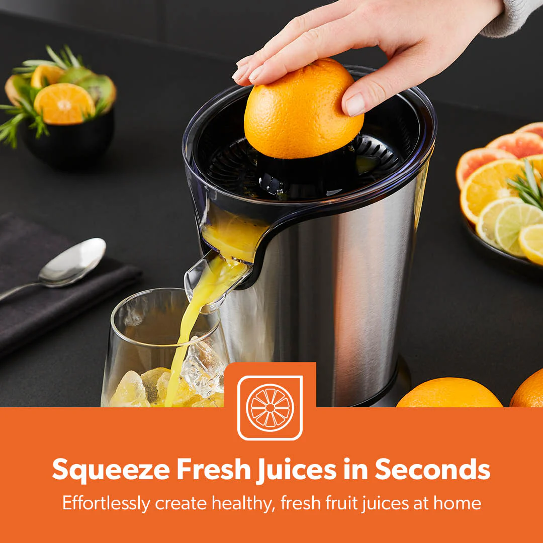 100W Silver Electric Juice Maker & Citrus Squeezer - Image 4