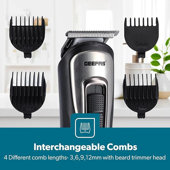 11-In-1 Men's Grooming Kit, Beard Trimmer, Hair Clipper & Shaver Set - Image 4
