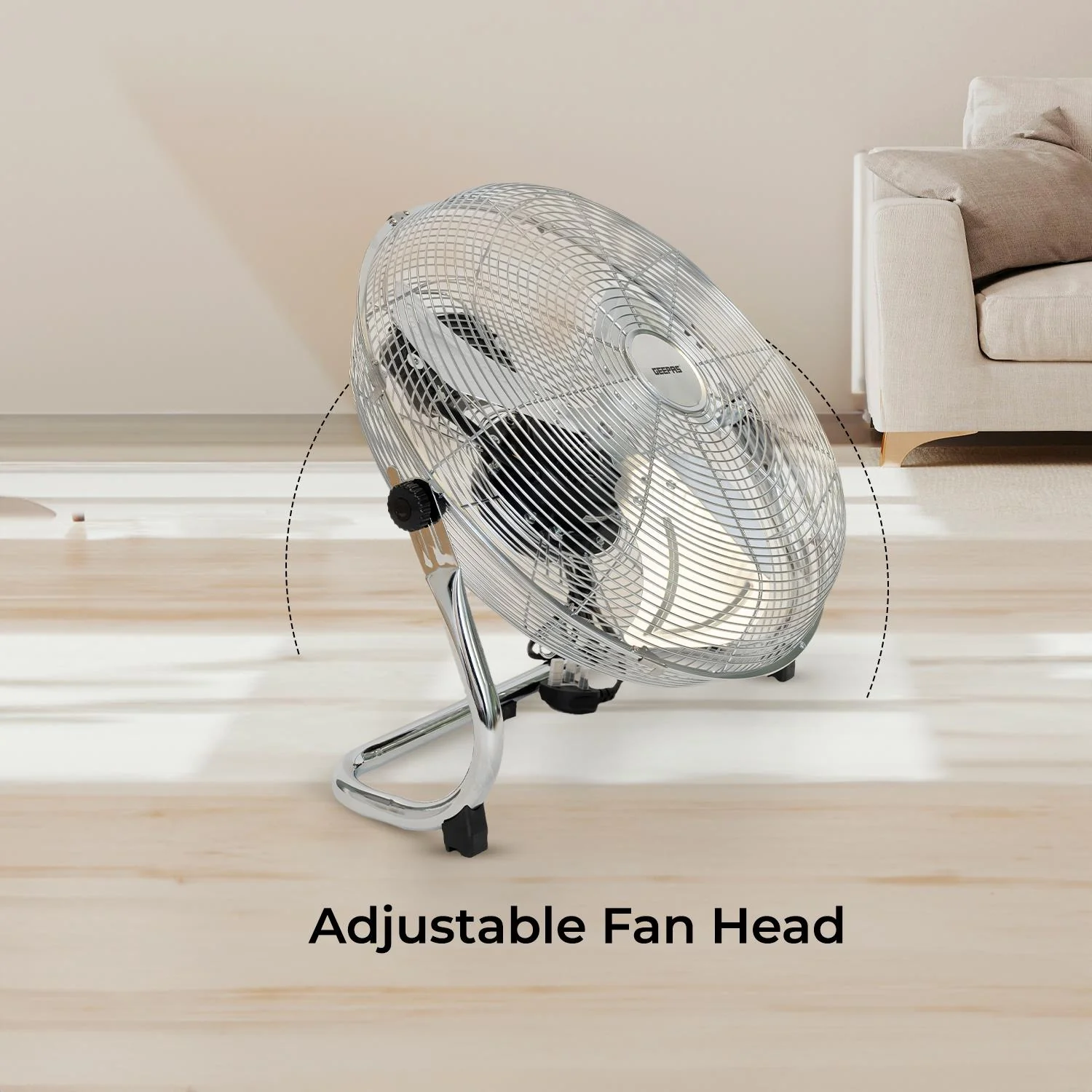 12" and 16" Three-Speed Electric Metal Floor Fan - Image 6