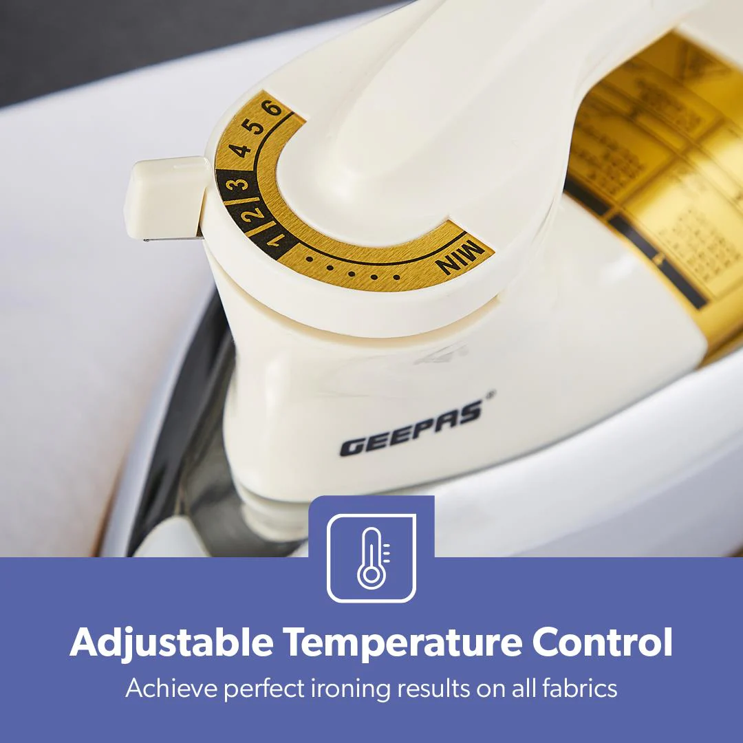 1200W Heavyweight Electric Dry Iron With Non-Stick Plate - Image 5