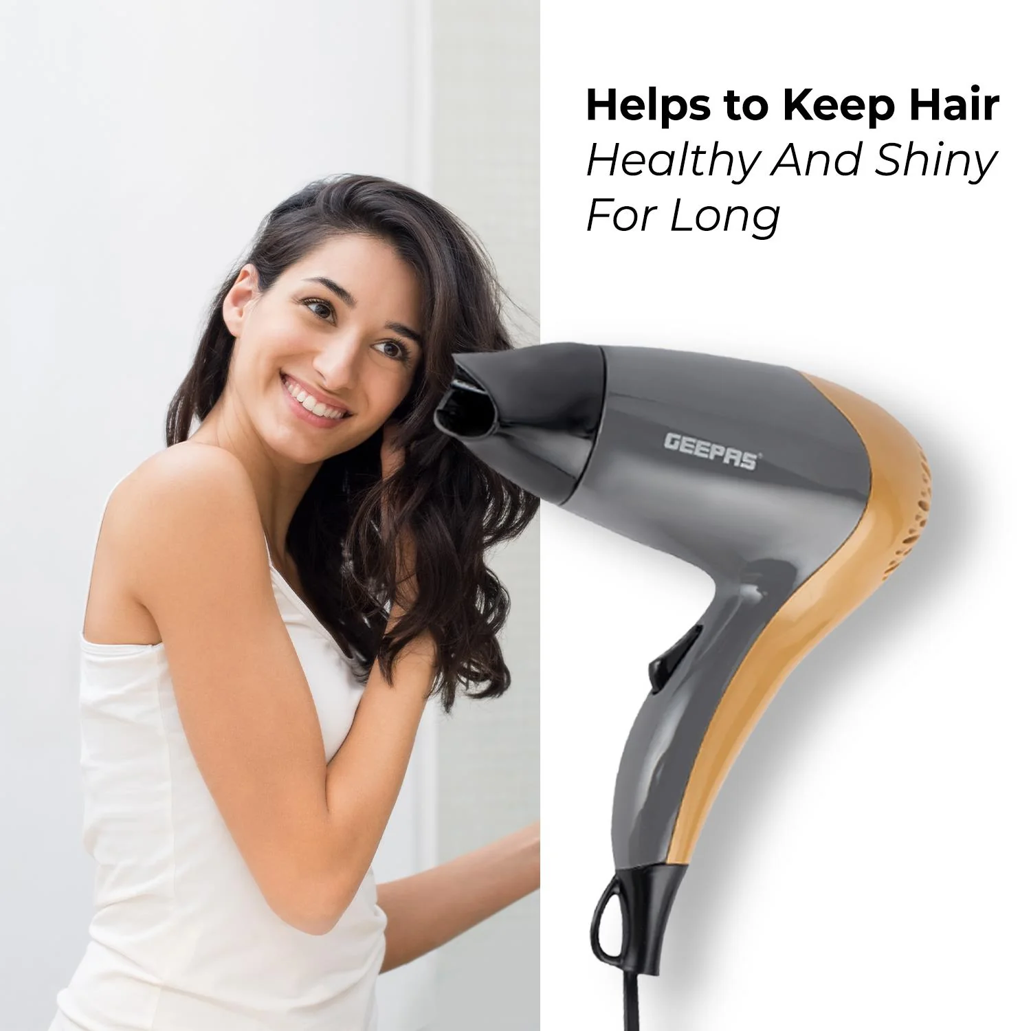 1200W Powerful Hair Dryer 2-Speed 2 Heat Settings - Image 5