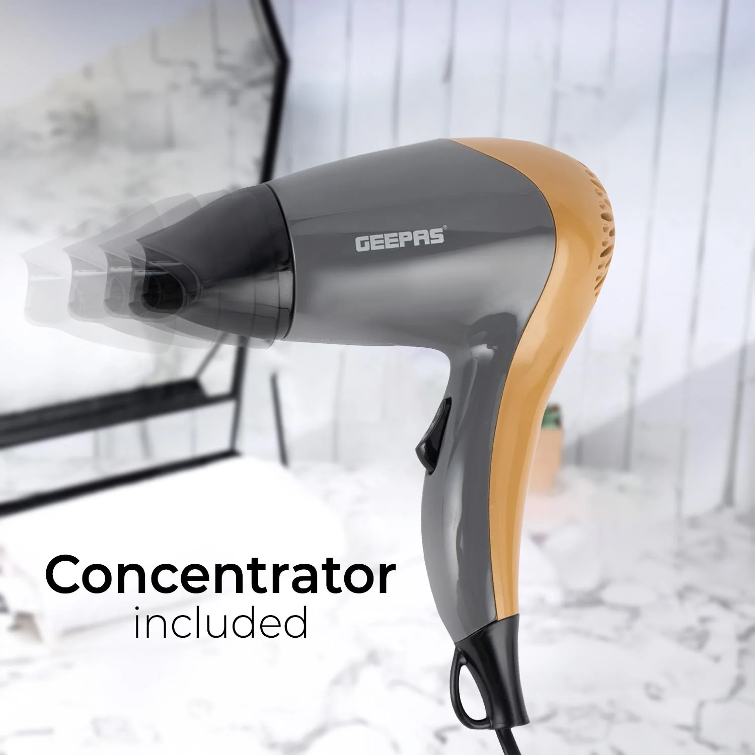 1200W Powerful Hair Dryer 2-Speed 2 Heat Settings - Image 6