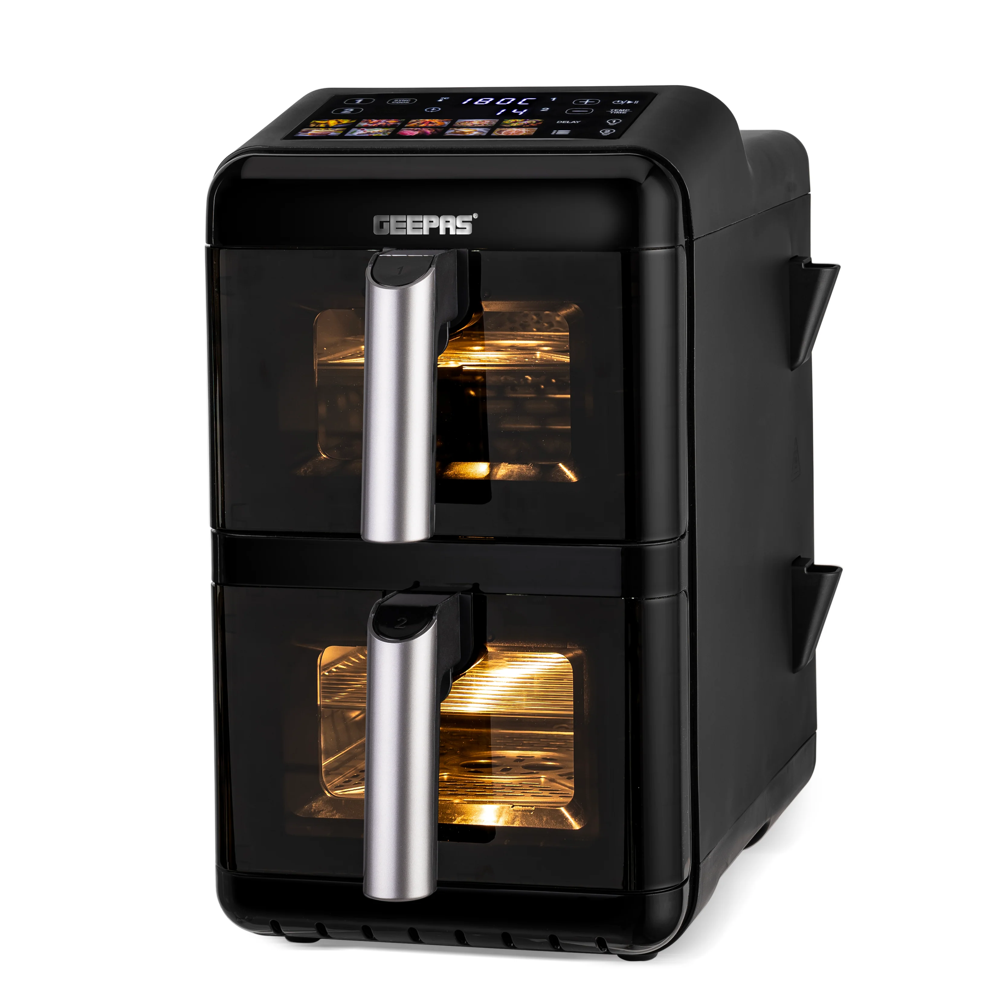 12L Dual Basket Stack Air Fryer Energy Efficient and Viewing Windows
