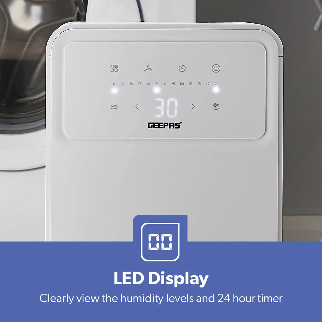 12L Low-Energy Dehumidifier Touchscreen Moisture Control - Image 3