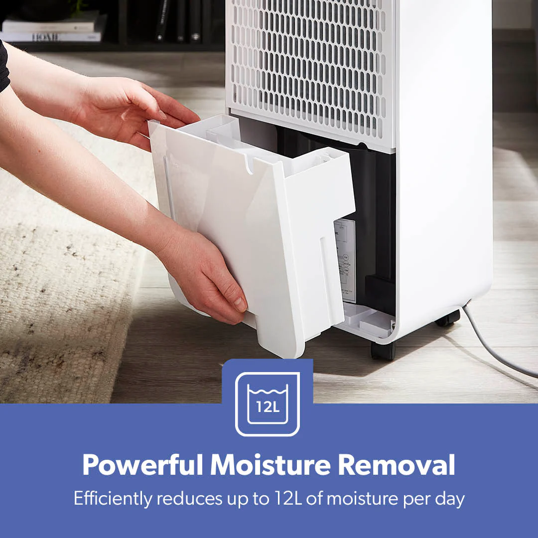 12L Low-Energy Dehumidifier Touchscreen Moisture Control - Image 6