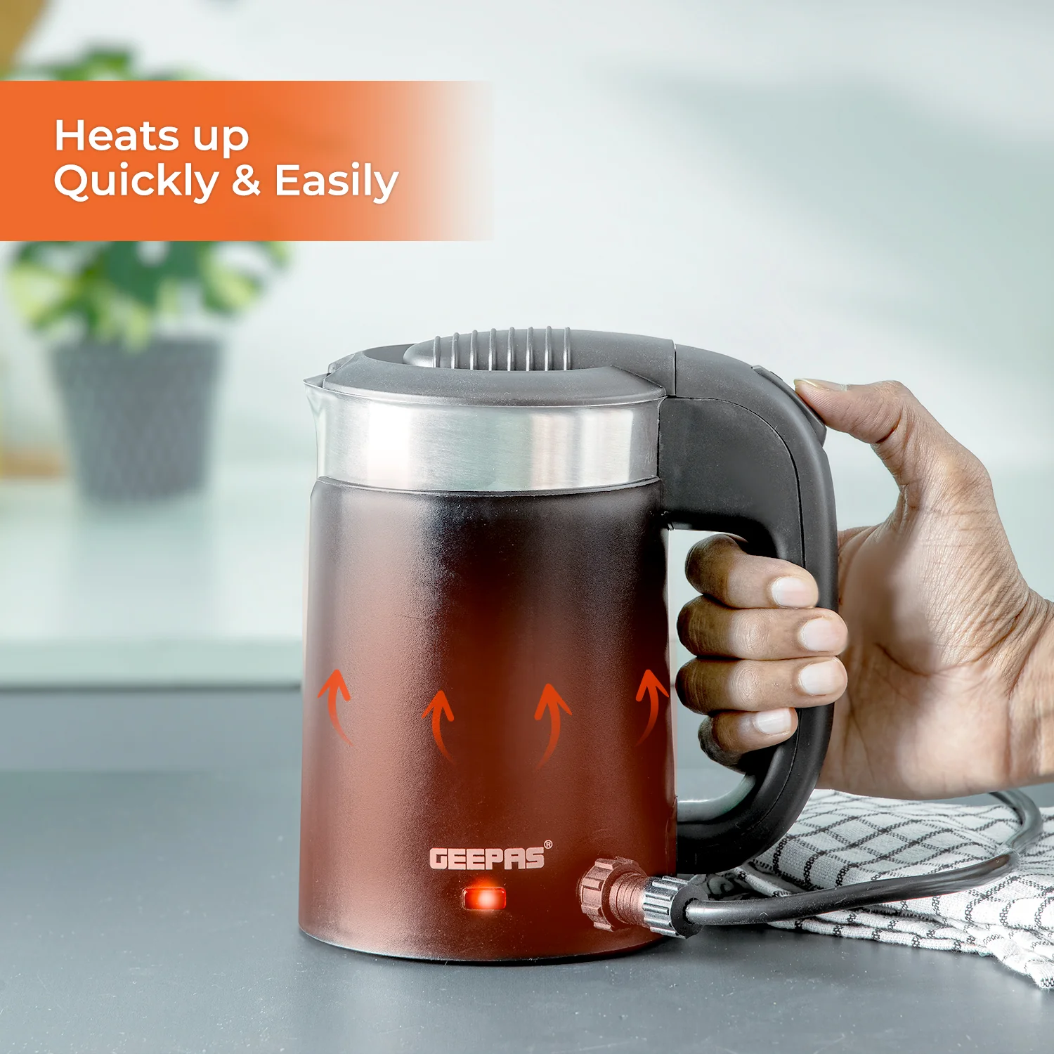 2-In-1 Double Layer Electric Travel Kettle 12V - Image 4