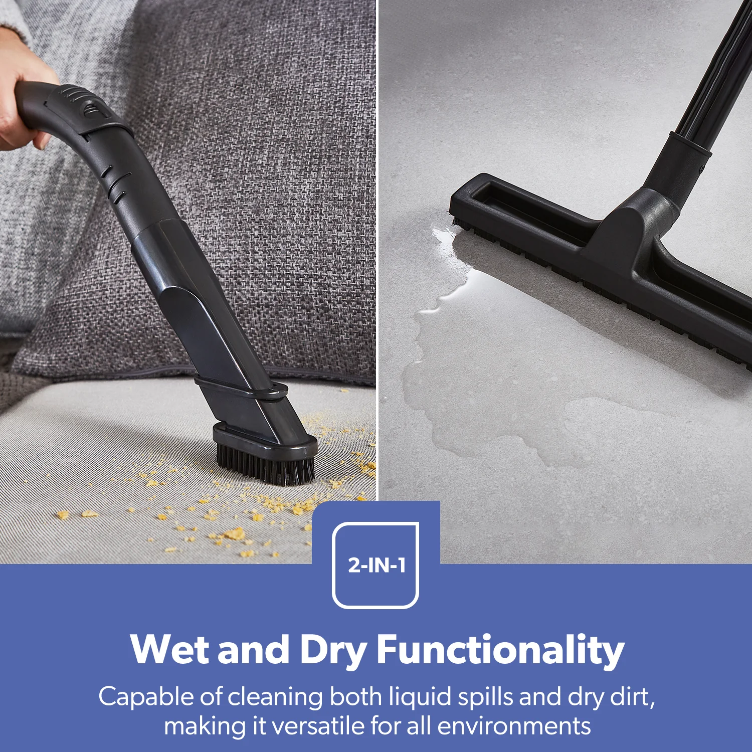 1400W Wet & Dry Bagless Drum Vacuum Cleaner 20L - Image 3