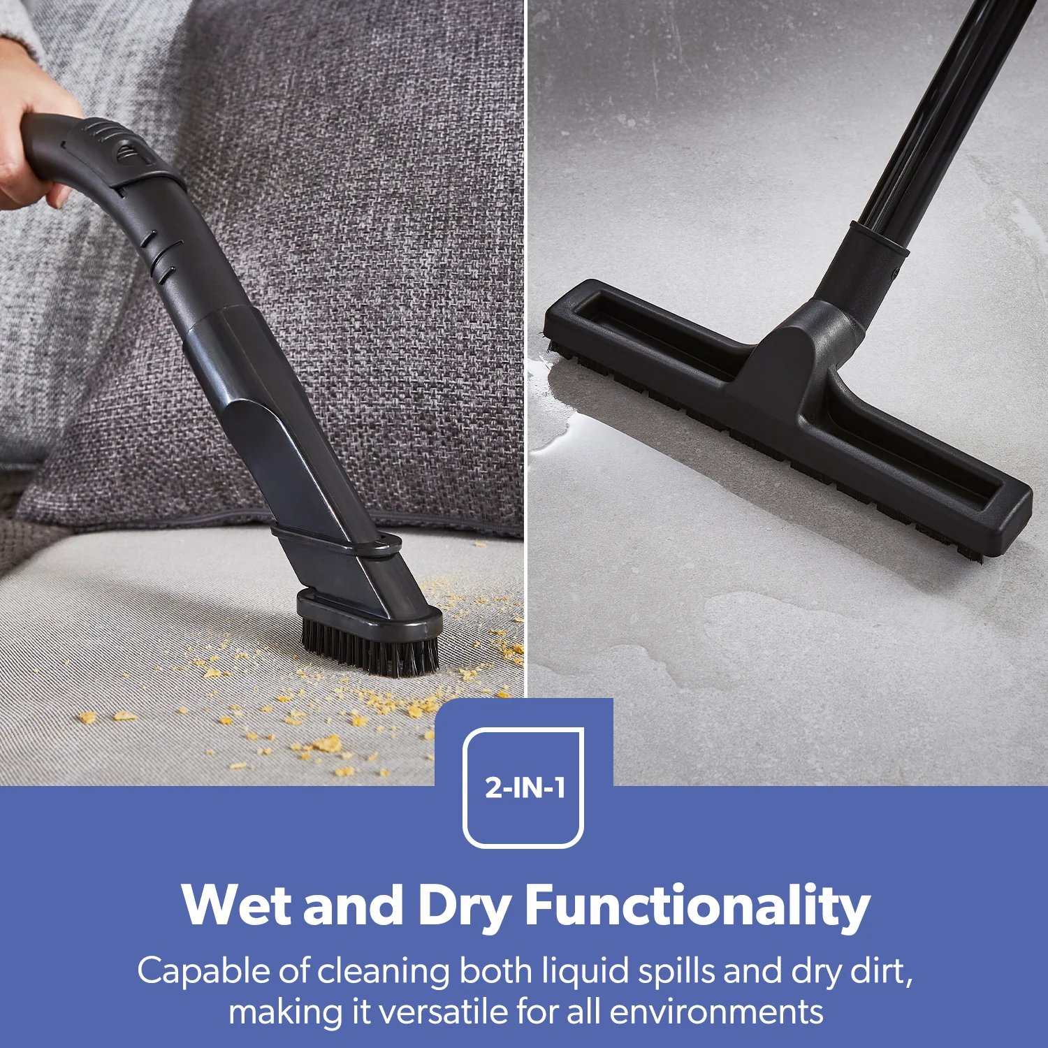 1400W Wet & Dry Bagless Drum Vacuum Cleaner 30L - Image 4