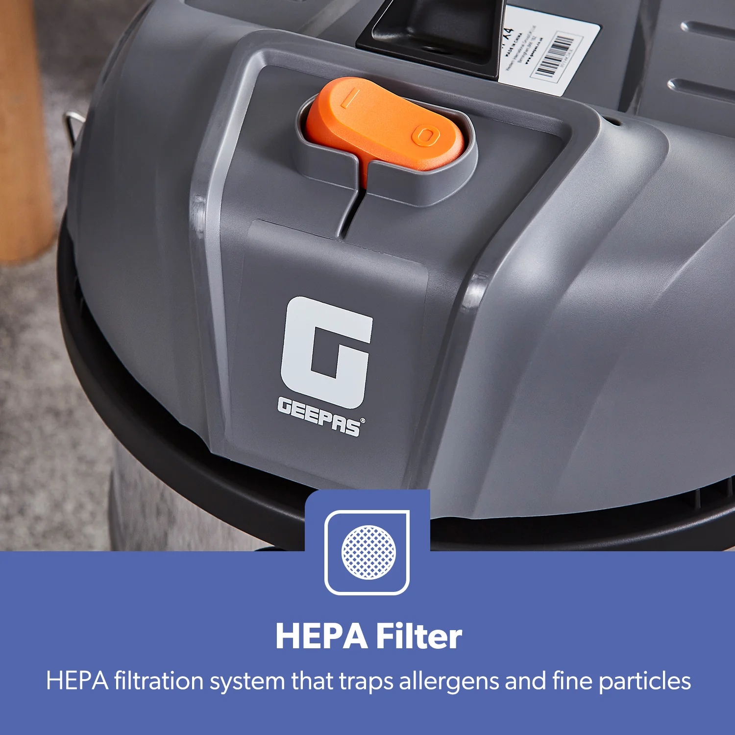 1400W Wet & Dry Bagless Drum Vacuum Cleaner 30L - Image 7