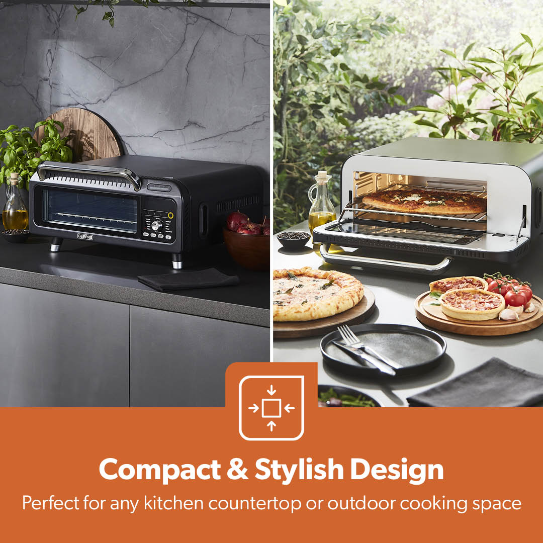 15-In-1 Black Air Fryer Pizza Oven For Indoor & Outdoor 18L - Image 9