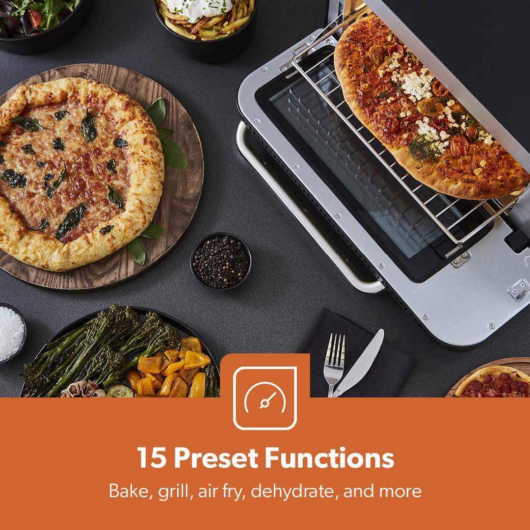 15-In-1 Grey Air Fryer Pizza Oven With 18L Capacity - Image 7