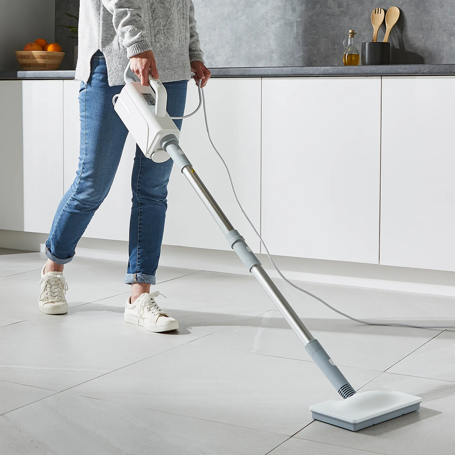 1500W Handheld Upright Steam Mop - Floor Cleaner 360ml - Image 2