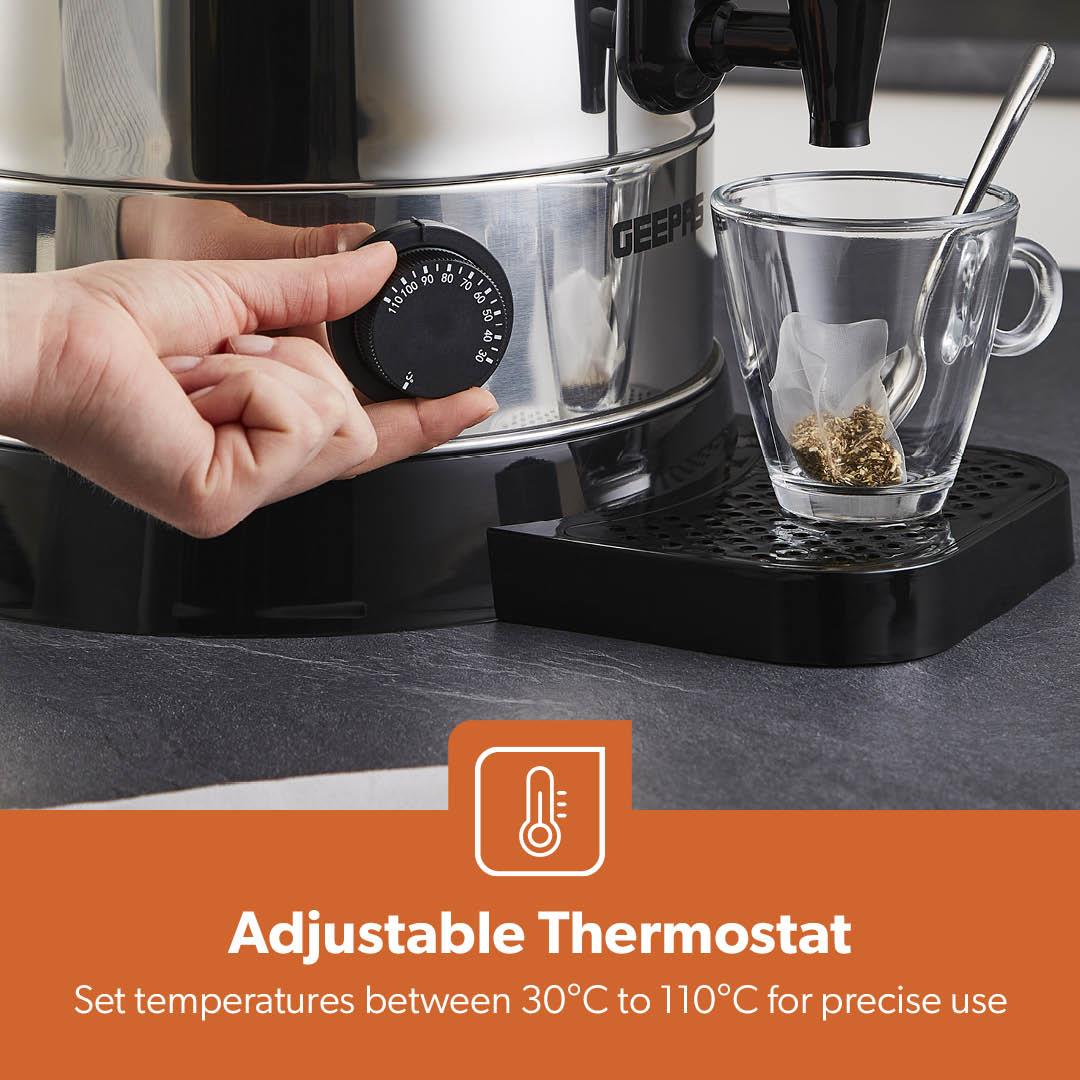 15L Stainless Steel Hot Water Boiler and Catering Urn (1650W) - Image 4