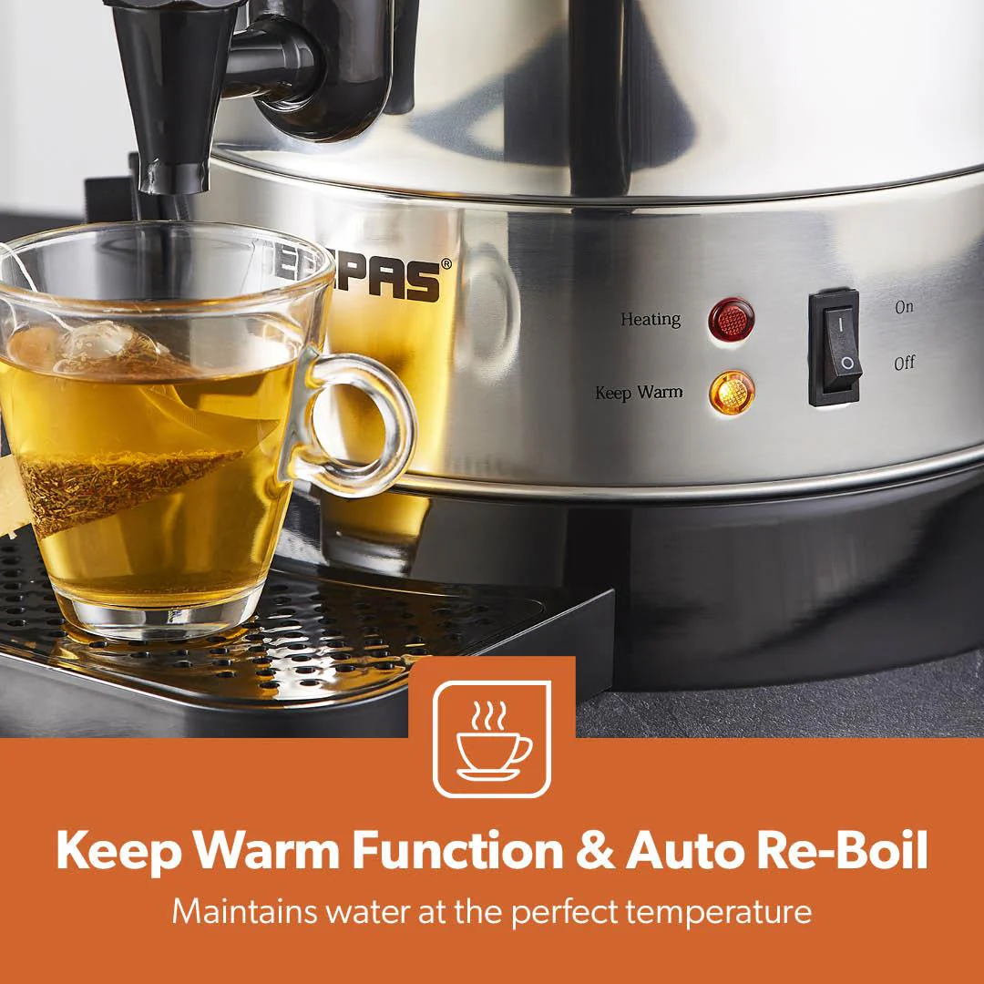 15L Stainless Steel Hot Water Boiler and Catering Urn (1650W) - Image 7