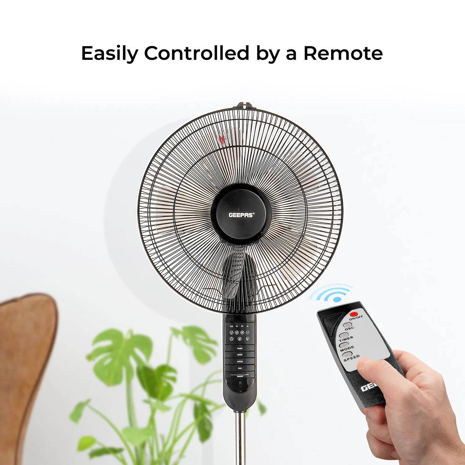 16-inch Pedestal Fan with Remote Control 60W - Image 3