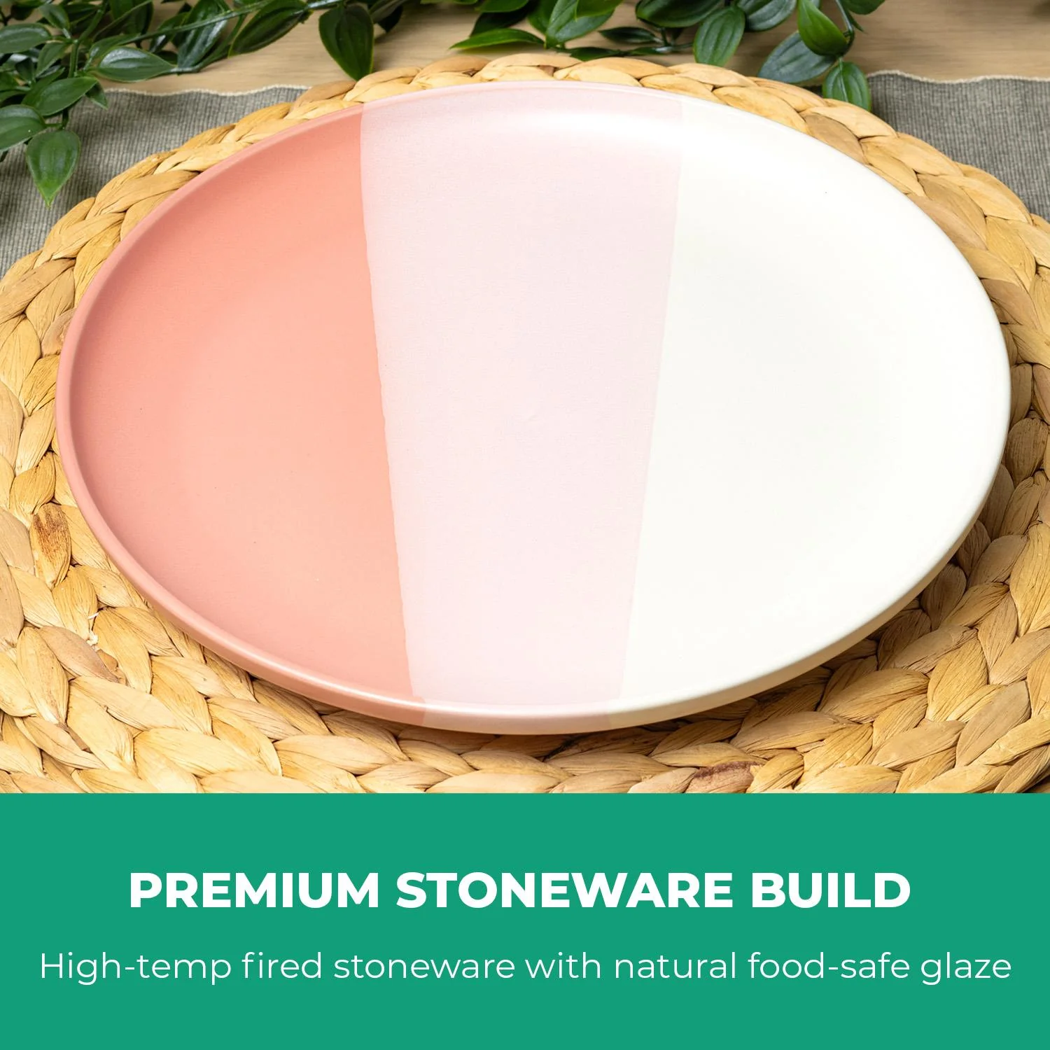 16-Piece Stoneware Dinner Set Plates, Bowls and Cups Set - Image 6