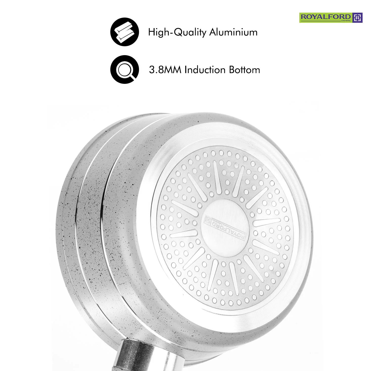 16cm Non-Stick Induction Granite Coated Milk Pan - Image 7